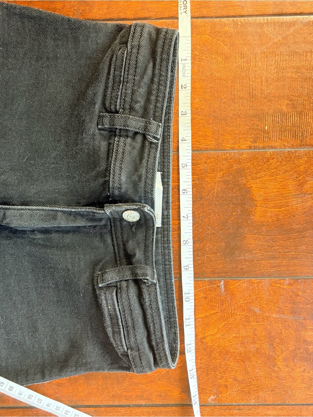 Mango Black Denim Jeans - Wide Leg Style - Picture 3 of 6